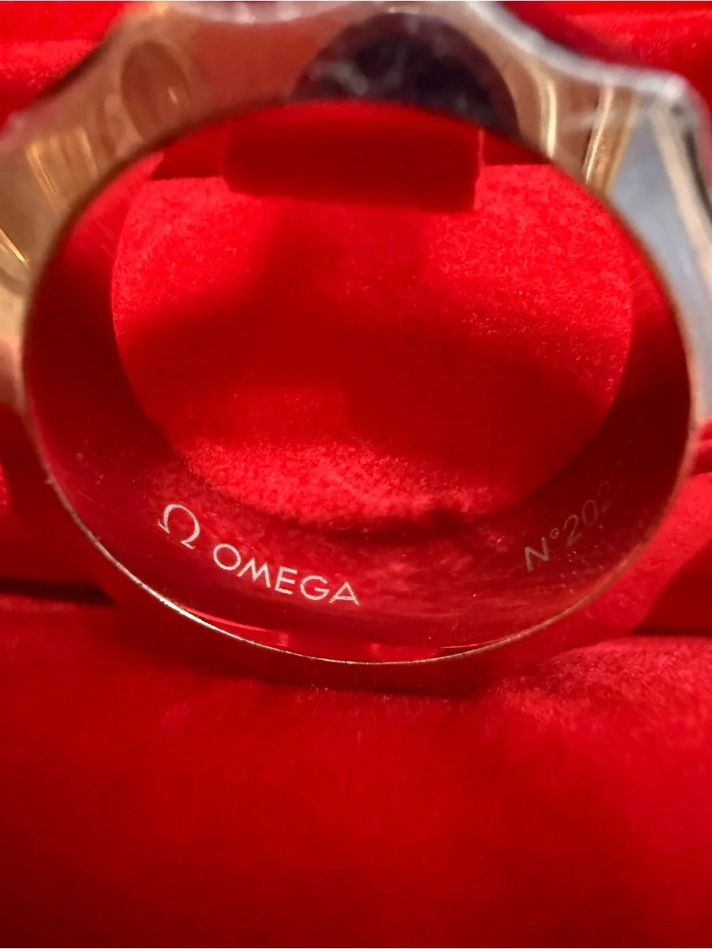 Omega Silver Stainless Steel Men's Textured Band